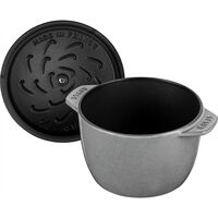 La Cocotte risgryta i gjutjärn 16 cm/1,75 liter, grafitgrå