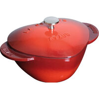 La Cocotte gjutjärnsgryta hjärta 20 cm / 1,75 liter, körsbärsröd