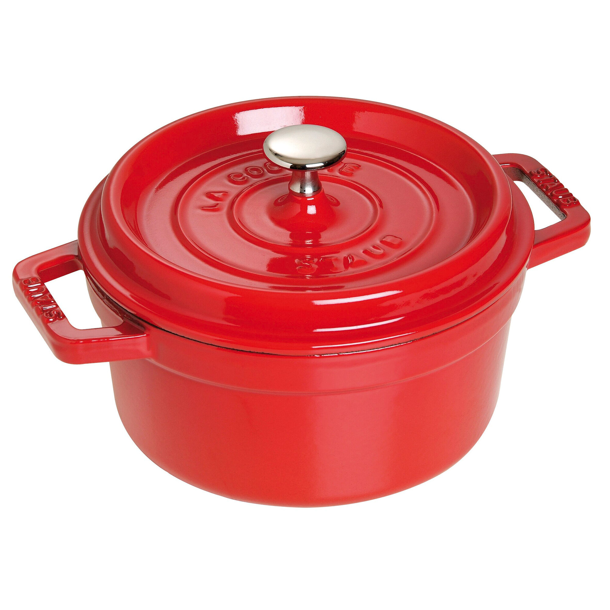 Staub La Cocotte rund støbejernsgryde 18 cm / 1,7 liter, kirsebærrød