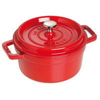La Cocotte rund gjutjärnsgryta 18 cm / 1,7 liter, körsbärsröd