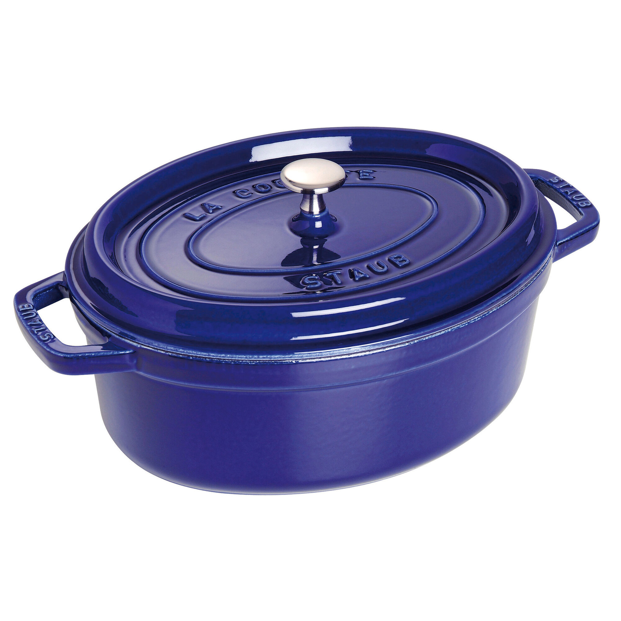Staub La Cocotte oval støbejernsgryde 29 cm / 4,2 liter, mørkeblå
