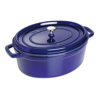 La Cocotte oval gjutjärnsgryta 31 cm / 5,5 liter, mörkblå