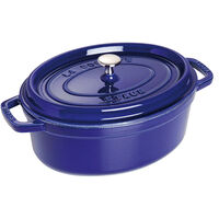 La Cocotte oval gjutjärnsgryta 33 cm / 6,7 liter, mörkblå