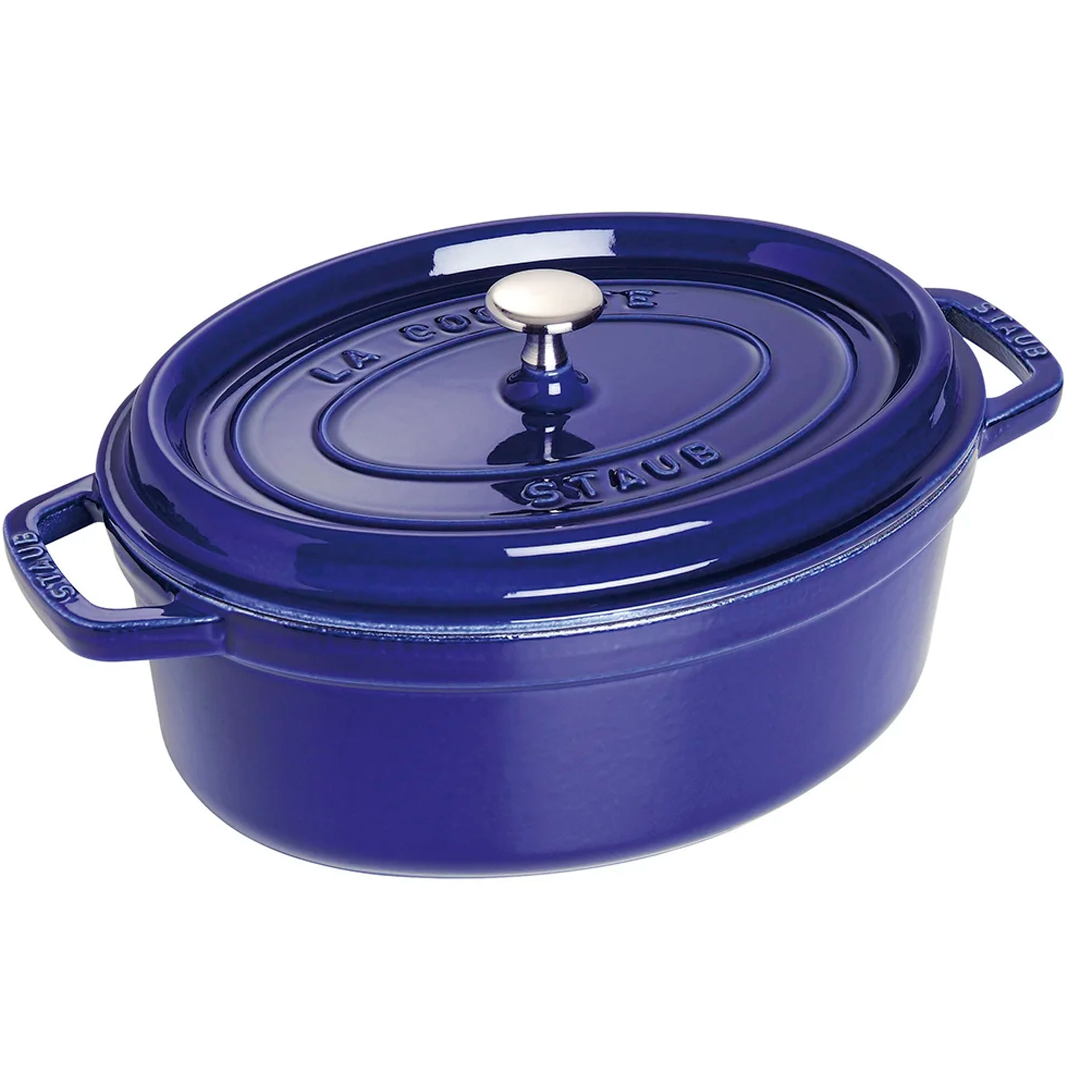 La Cocotte oval gjutjärnsgryta 33 cm / 6,7 liter, mörkblå