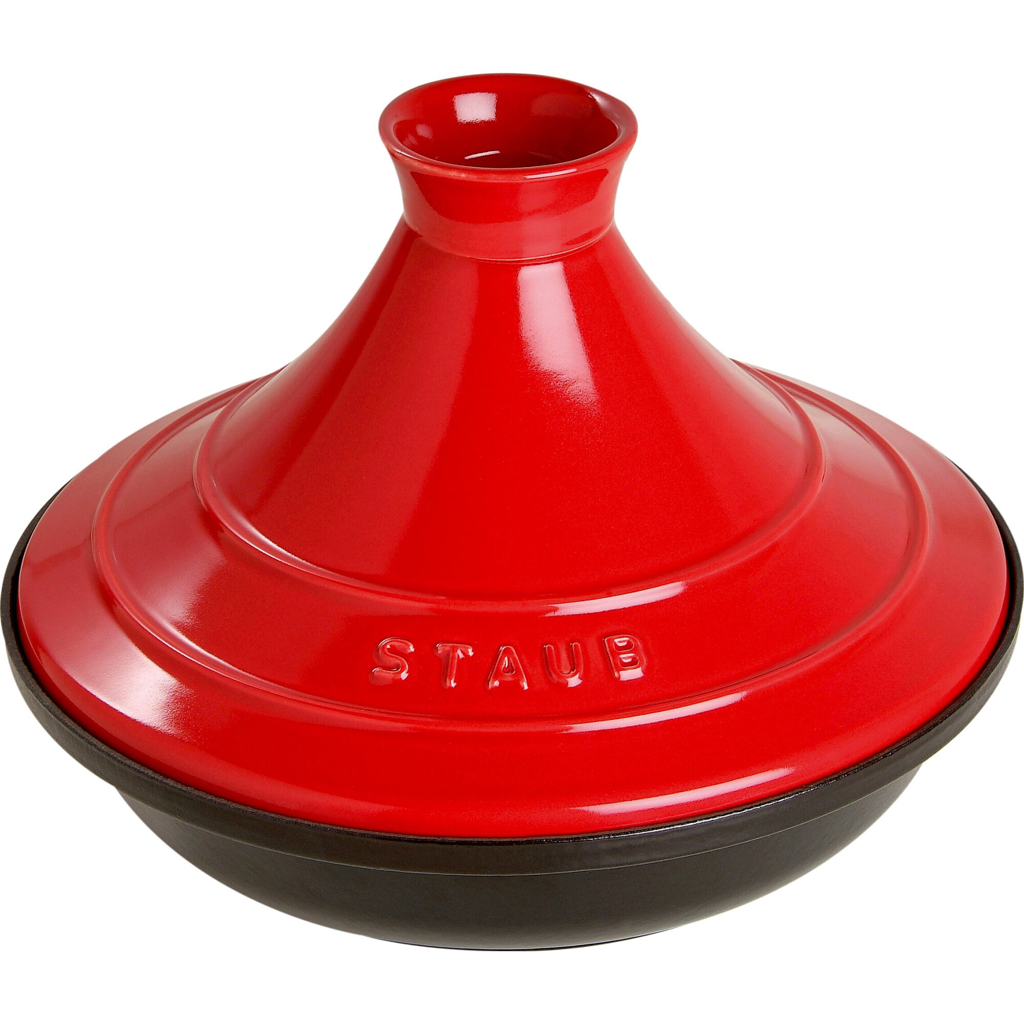 Staub Tajinegryde 28 cm, kirsebærrød