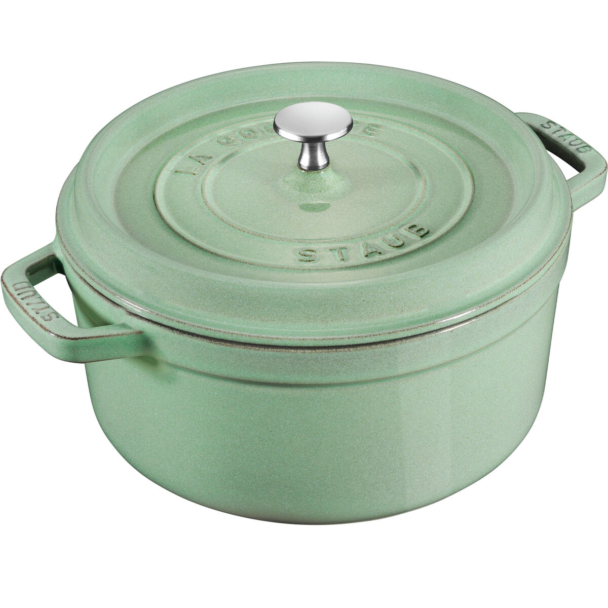 La Cocotte rund gjutjärnsgryta 28 cm / 6,7 liter, salviagrön