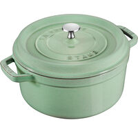 La Cocotte rund gjutjärnsgryta 28 cm / 6,7 liter, salviagrön
