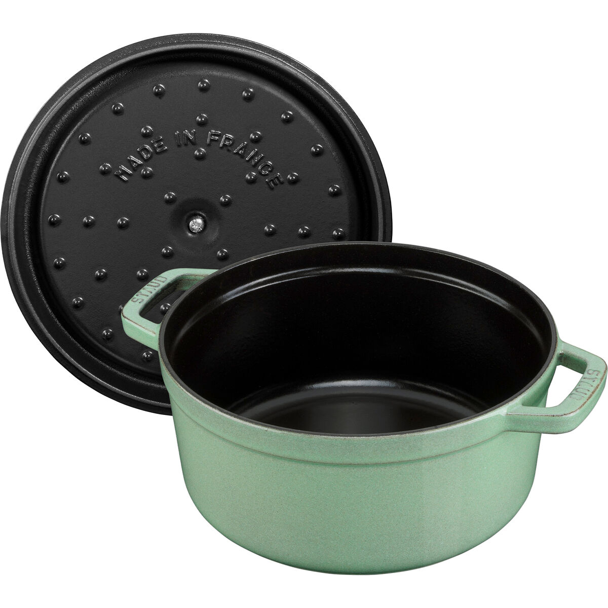 La Cocotte rund gjutjärnsgryta 28 cm / 6,7 liter, salviagrön