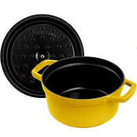 La Cocotte rund gjutjärnsgryta 20 cm / 2,2 liter, citron