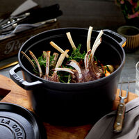 La Cocotte dyp støpejernsgryte 24 cm, svart