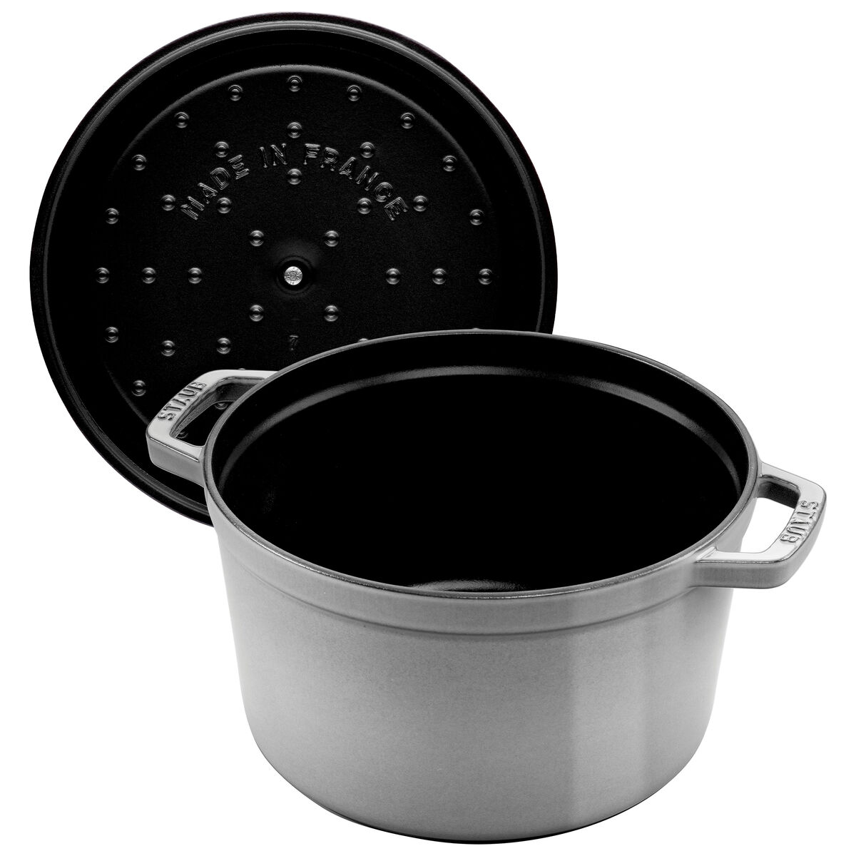 La Cocotte dyp støpejernsgryte 24 cm, grafittgrå