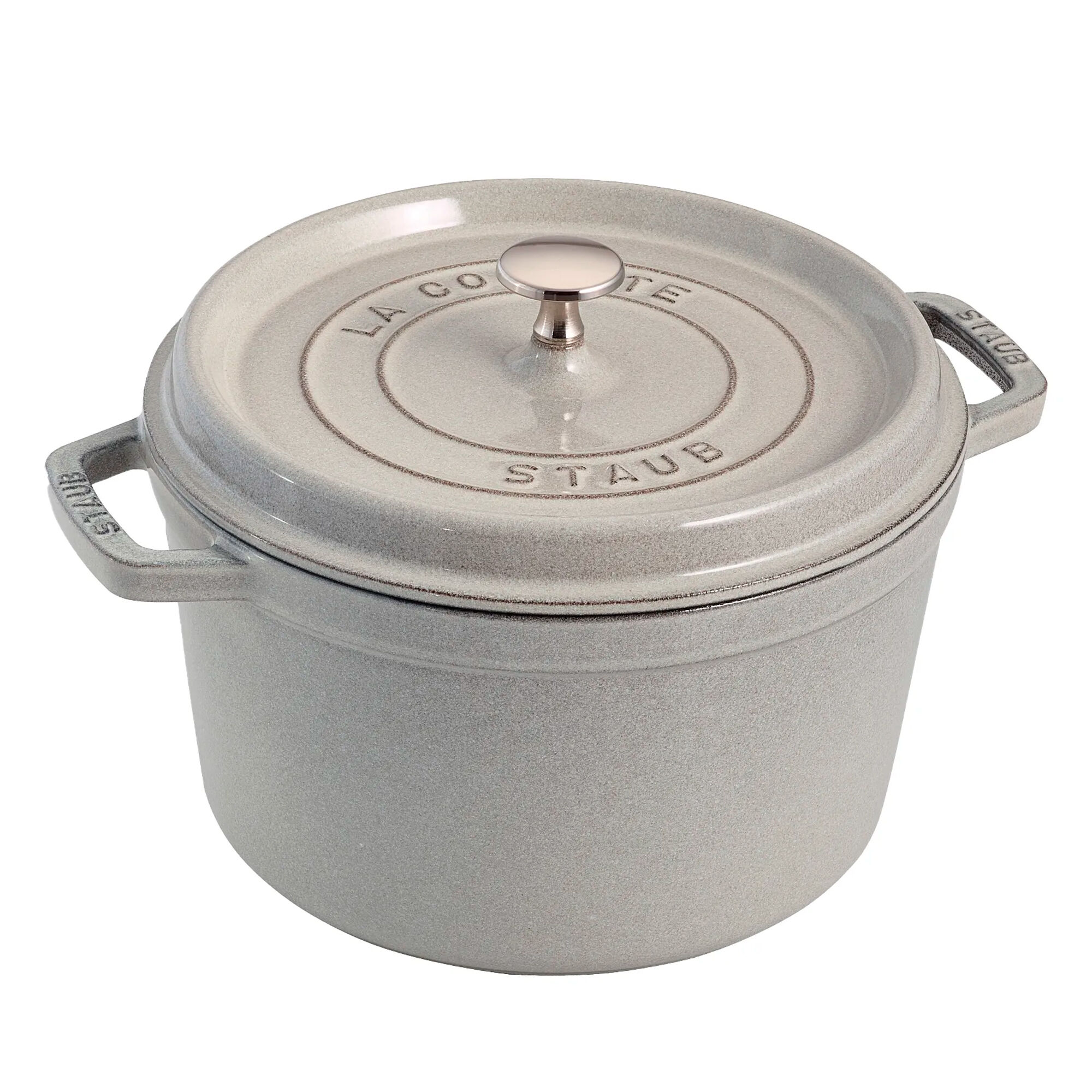 Staub La Cocotte dyb støbejernsgryde 24 cm, hvid
