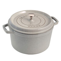 La Cocotte dyp støpejernsgryte 24 cm, hvit