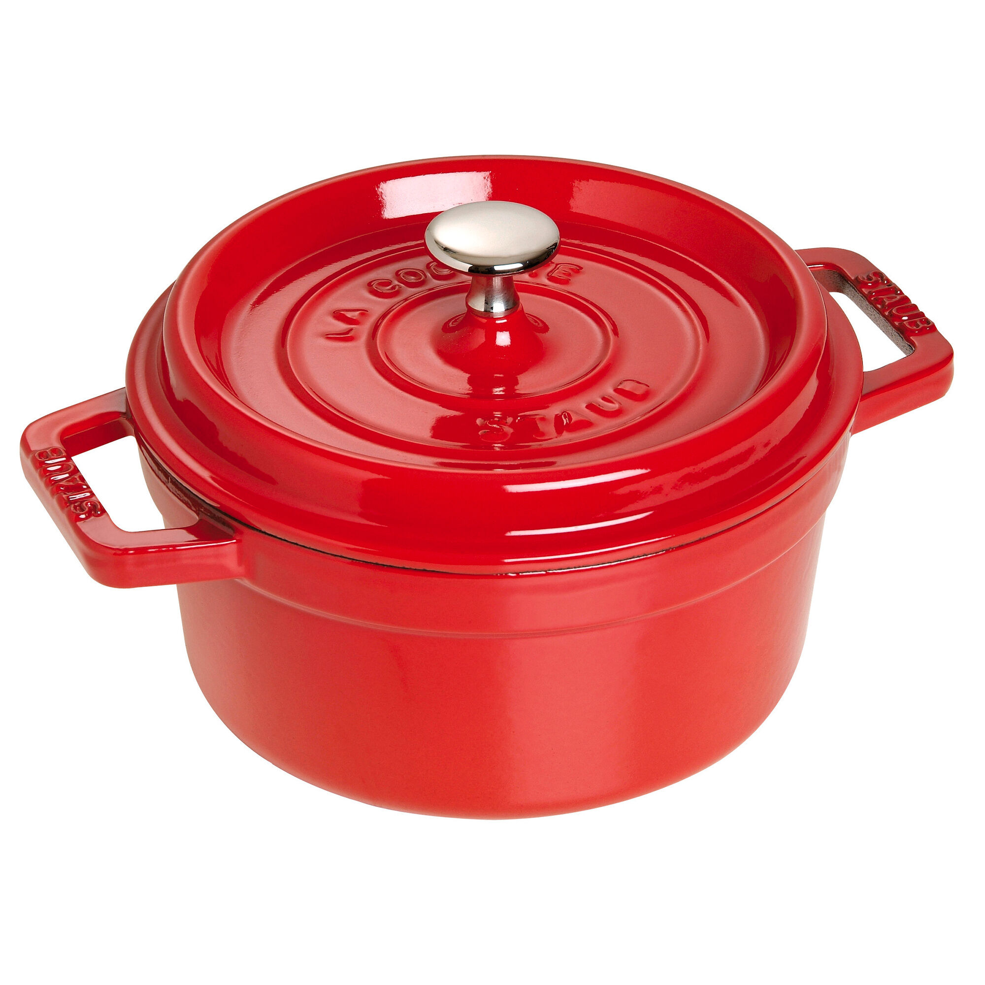 Staub La Cocotte rund støbejernsgryde 20 cm / 2,2 l, kirsebærrød