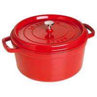 La Cocotte rund gjutjärnsgryta 28 cm / 6,7 liter, körsbärsröd