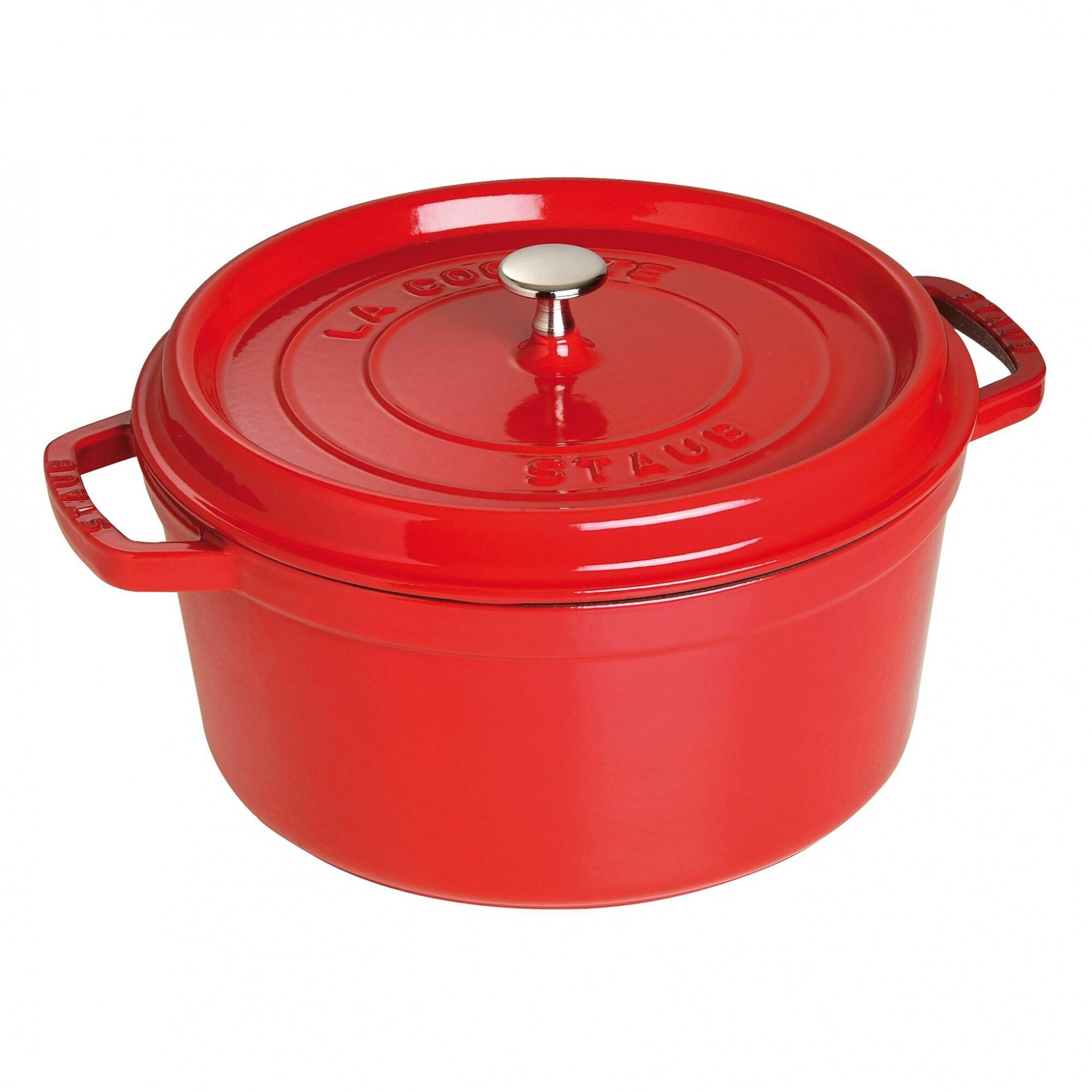 Staub La Cocotte støbejernsgryde 30 cm / 8,35 liter, kirsebærrød