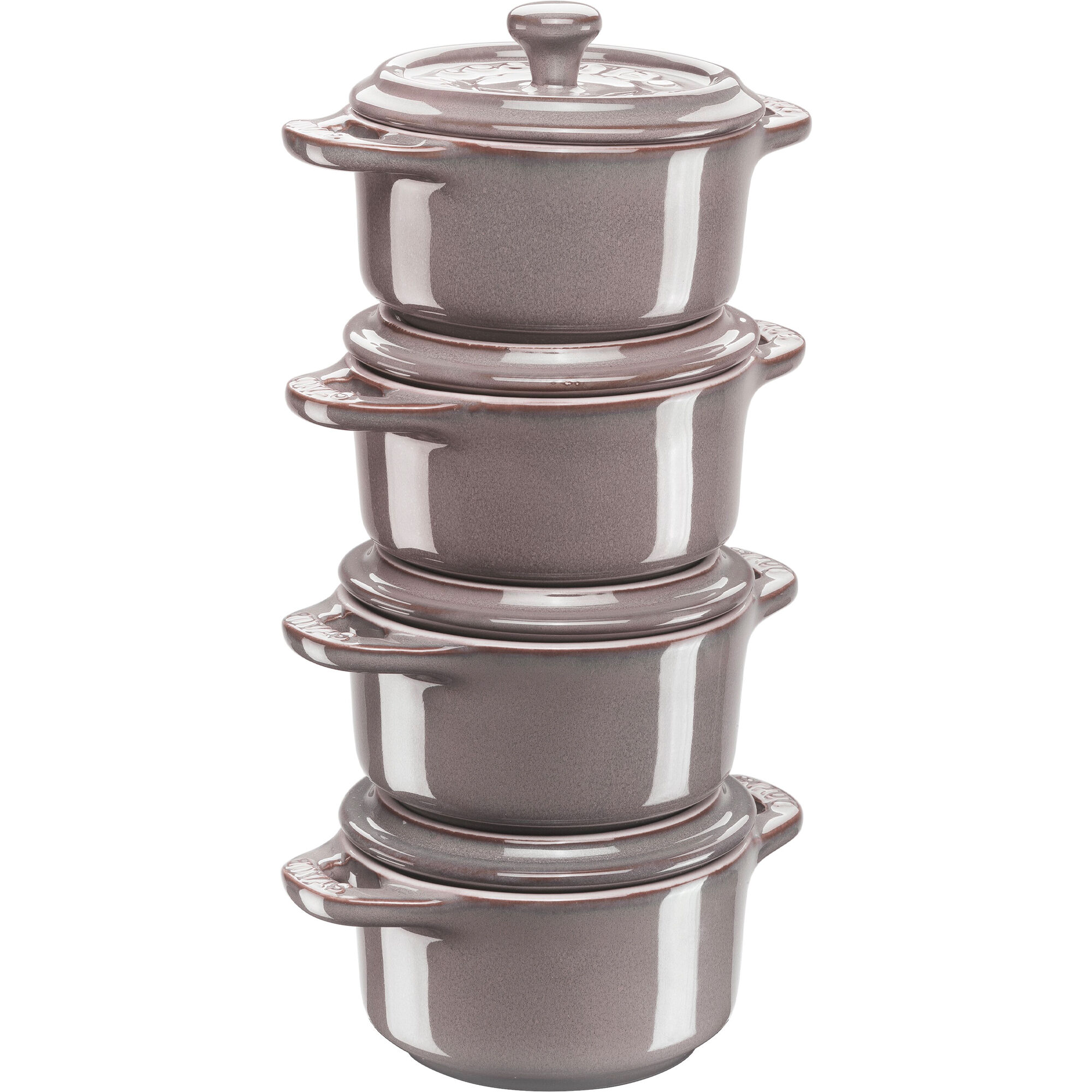 Staub Mini-Cocotte grydesæt 4-pak, grå