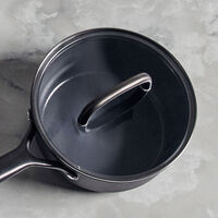 Milano kasserolle med glasslokk 18 cm, svart