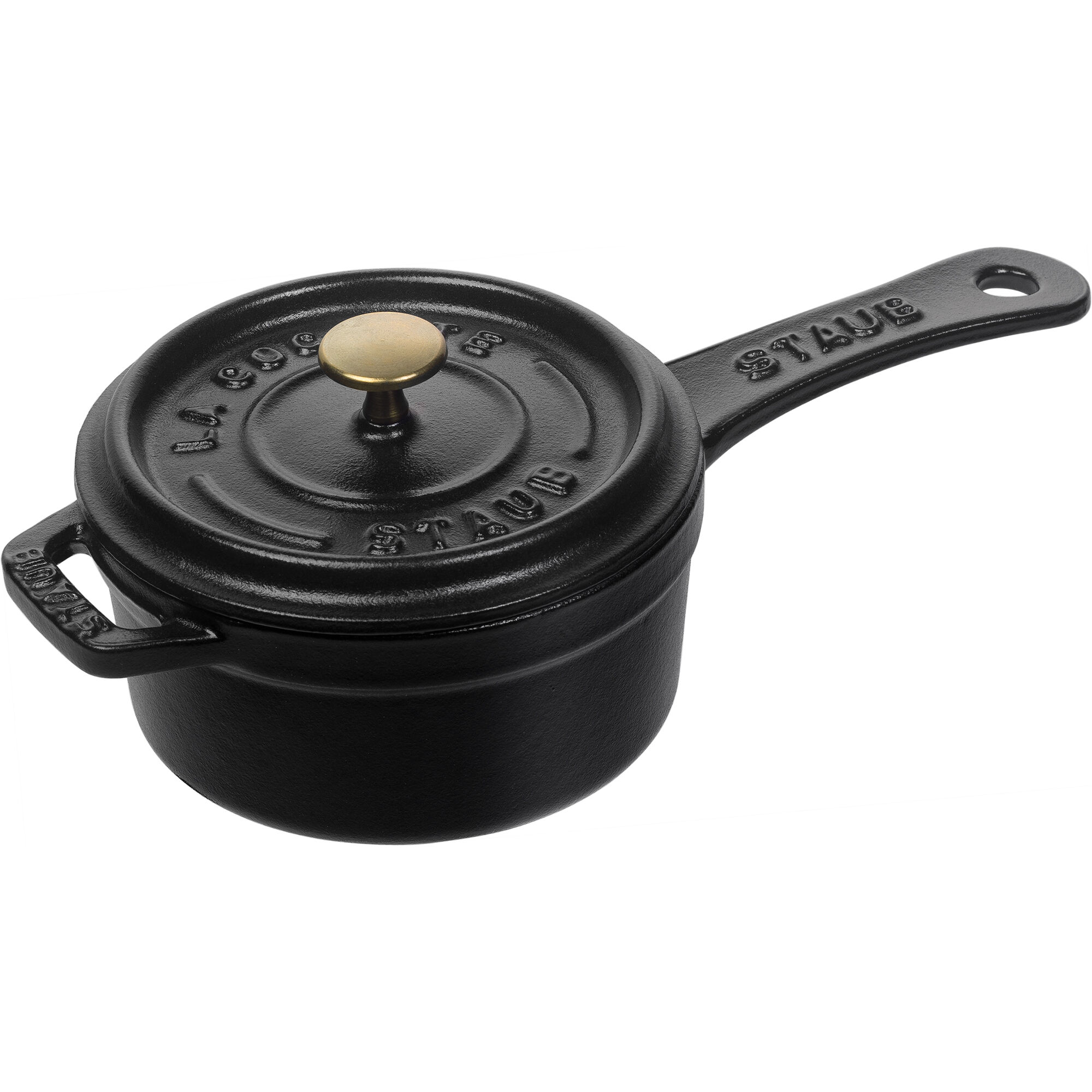 Staub Minikasserolle i støbejern 10 cm, sort