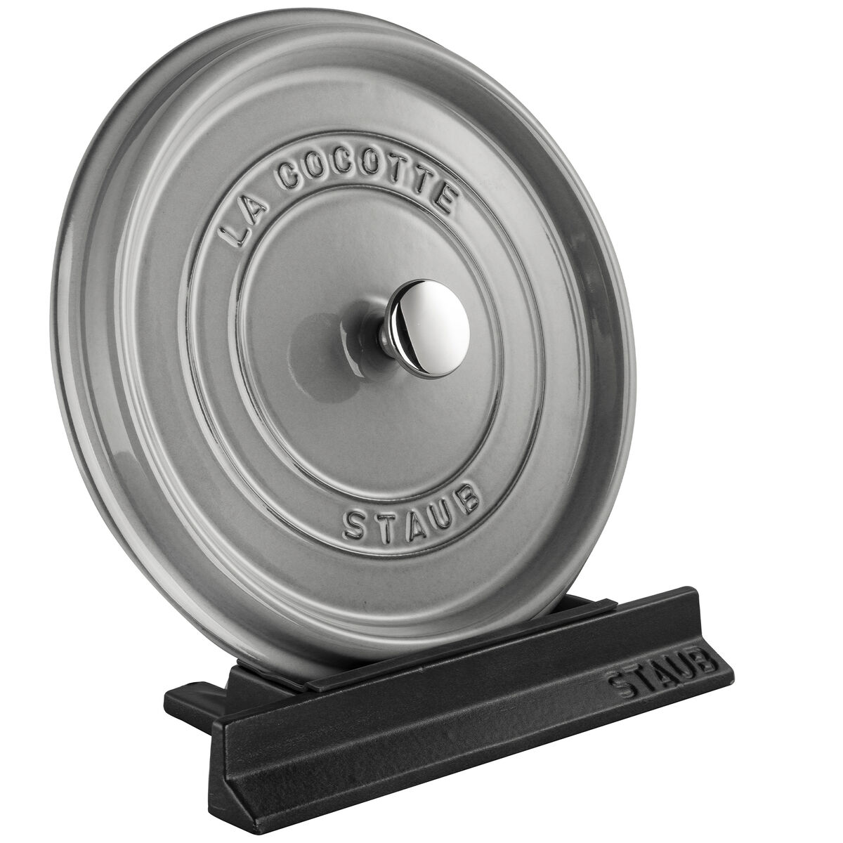 Lockhållare i gjutjärn, svart