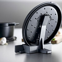 Lockhållare i gjutjärn, svart