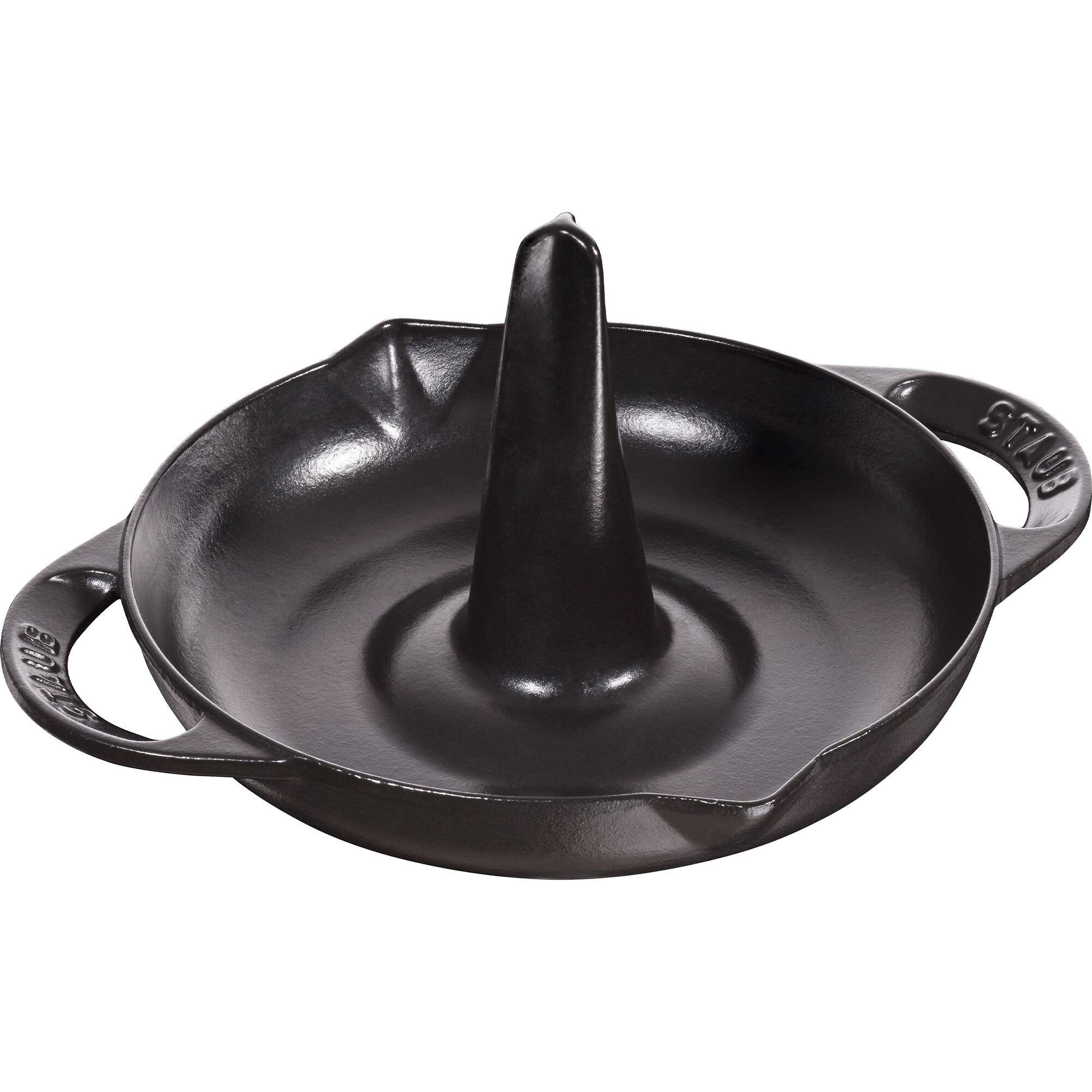 Staub Kyllingestativ i støbejern 24 cm, sort