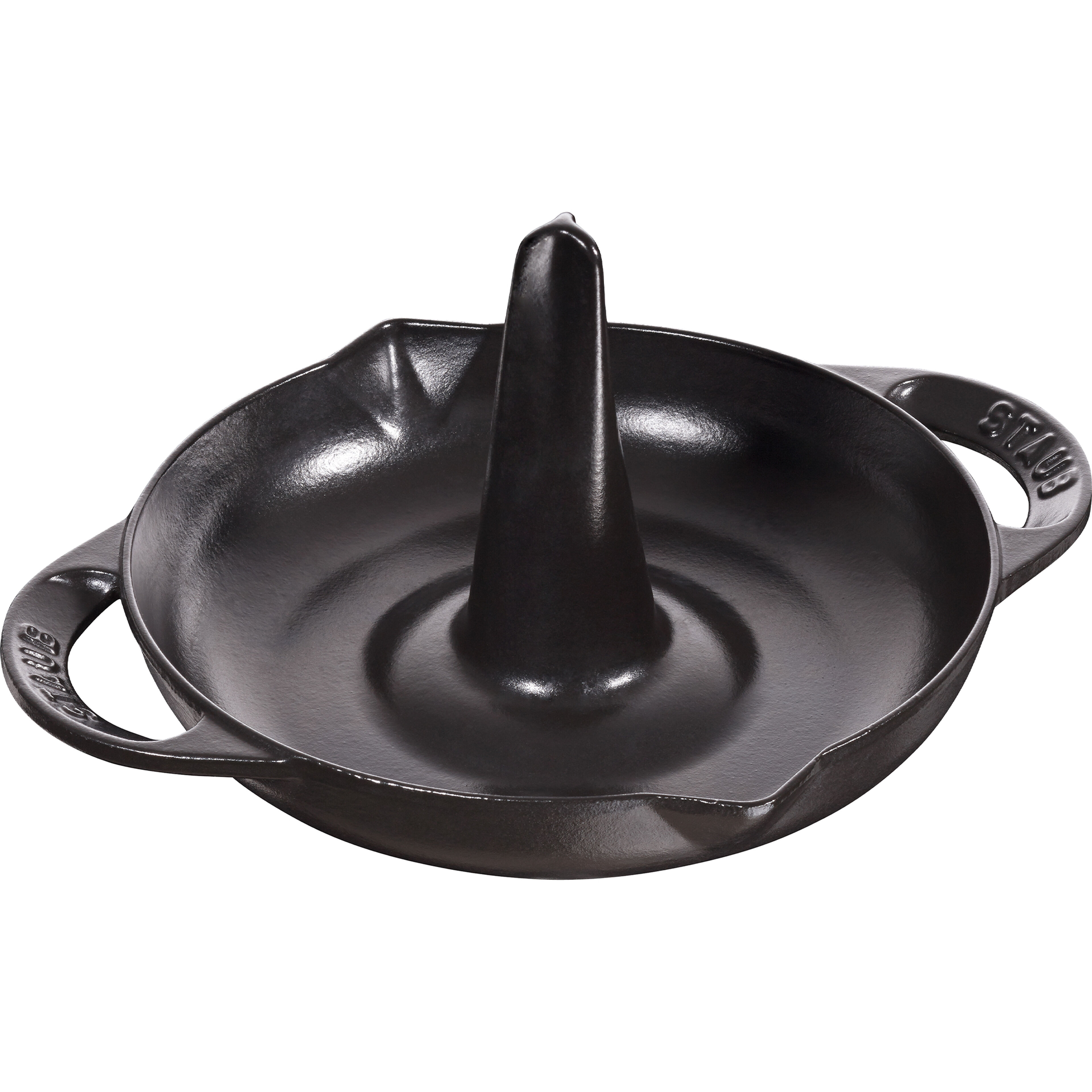 Kycklinghållare i gjutjärn 24 cm, svart