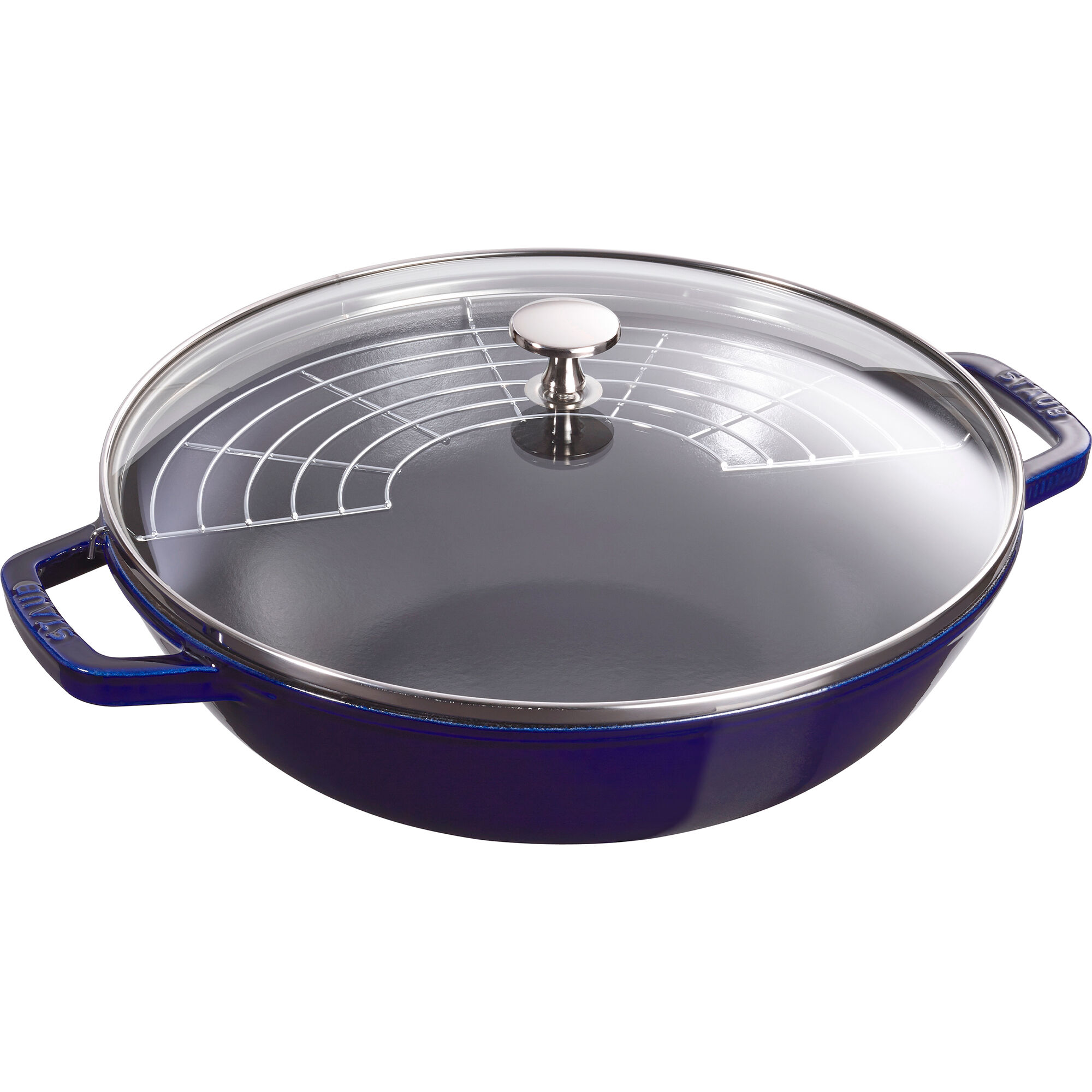 Staub Wok med glaslåg 30 cm, mørkeblå