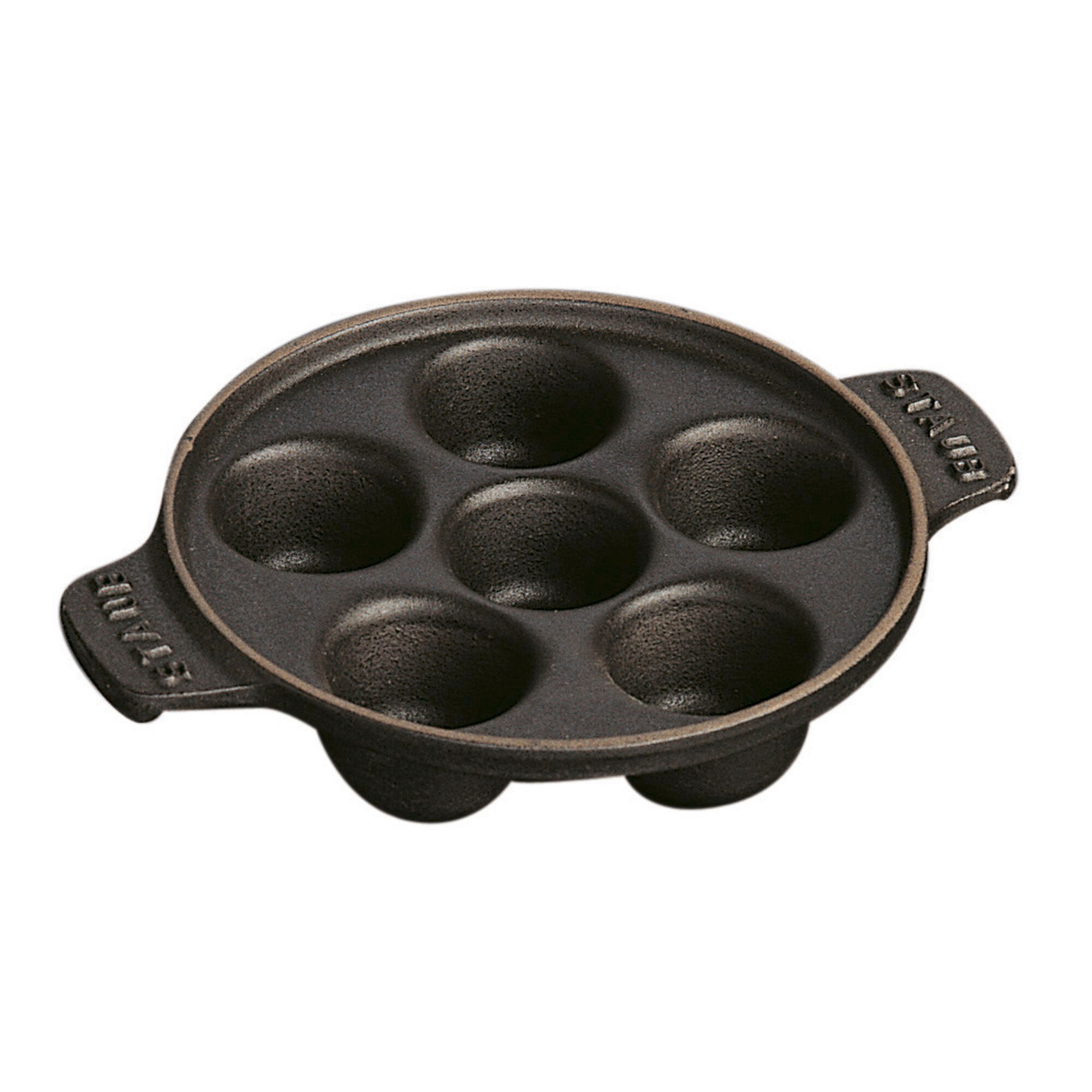 Staub Snigelpande i støbejern 14 cm, sort