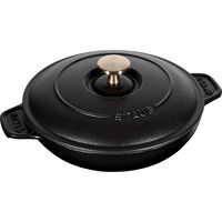 Ugnsform 20 cm med lock, svart