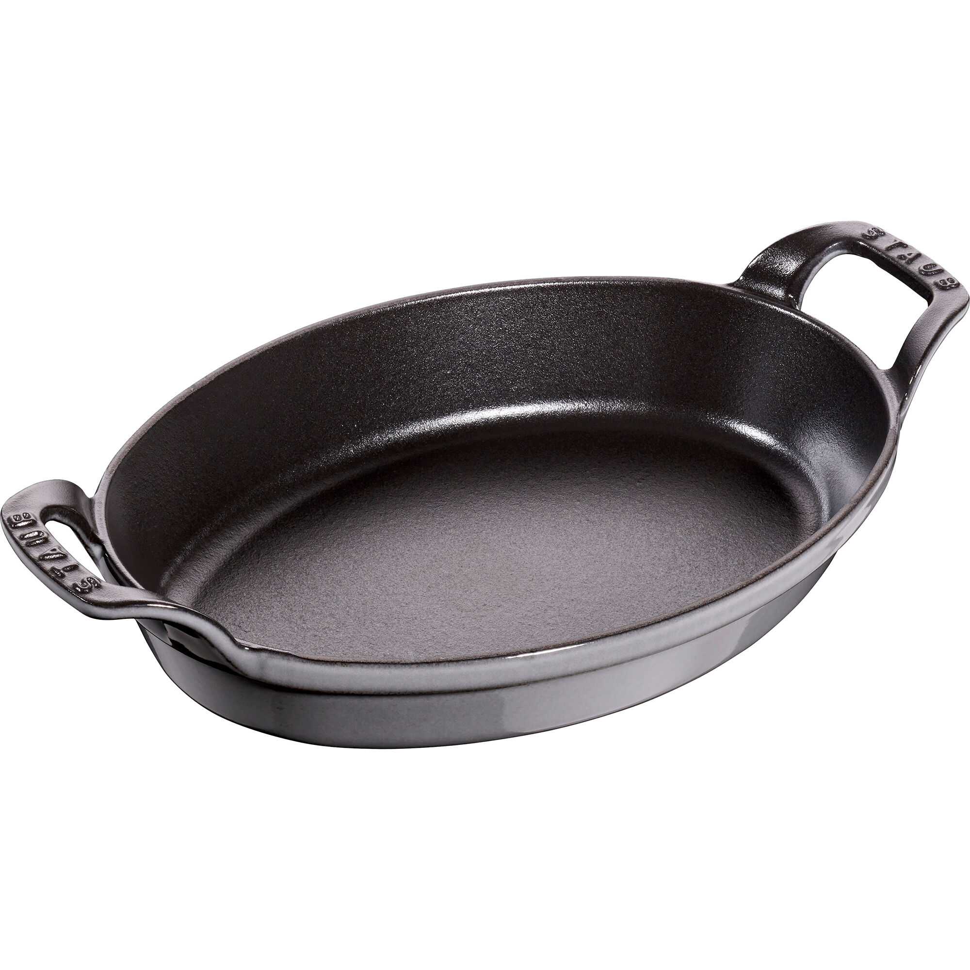 Staub Ovnfast form i støbejern, 24 cm, grafitgrå