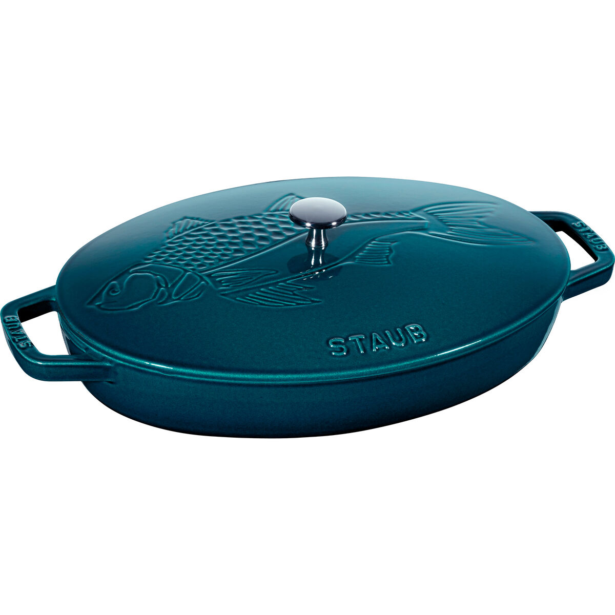 Ugnsform med lock 33 cm, fisk