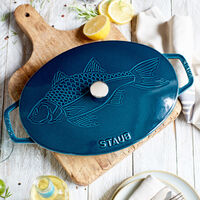 Ugnsform med lock 33 cm, fisk