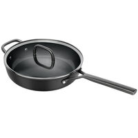 Milano traktörpanna med glaslock 28 cm, svart 