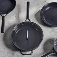 Milano traktörpanna med glaslock 28 cm, svart 