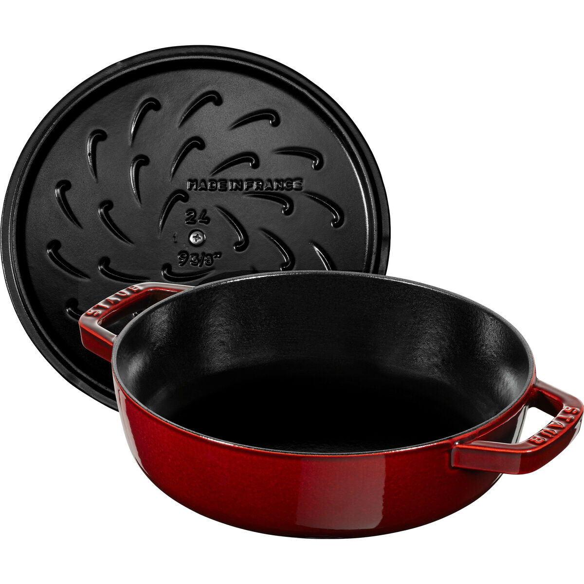 Chistera traktörpanna 28 cm, röd