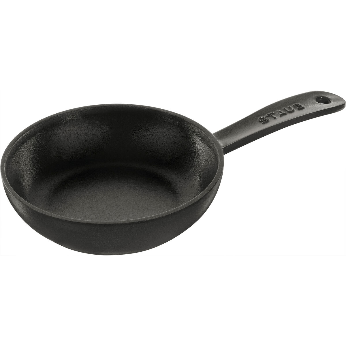 Støpejernspanne 16 cm, svart
