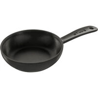 Støpejernspanne 16 cm, svart