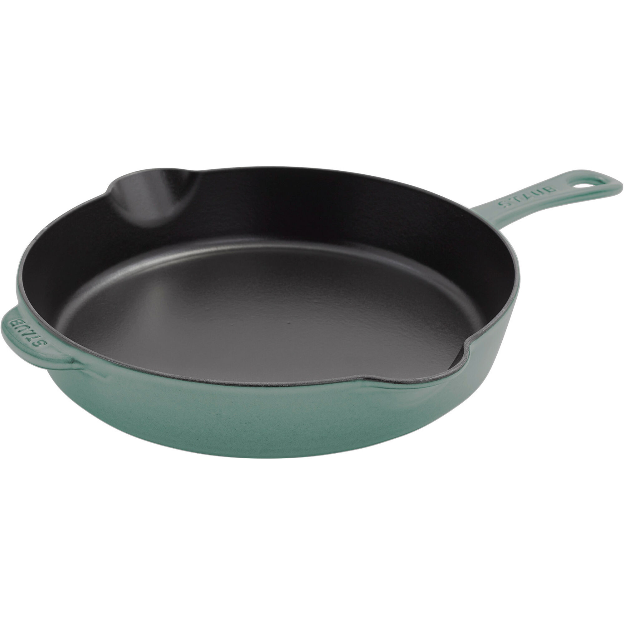 Staub Stegepande i støbejern 28 cm, eukalyptusgrøn