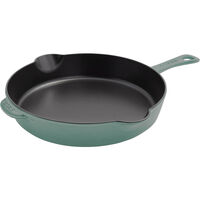 Stekpanna i gjutjärn 28 cm, eukalyptusgrön