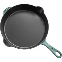 Stekpanna i gjutjärn 28 cm, eukalyptusgrön