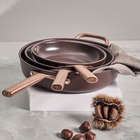 Milano stekpanneset 24 & 28 cm, brun