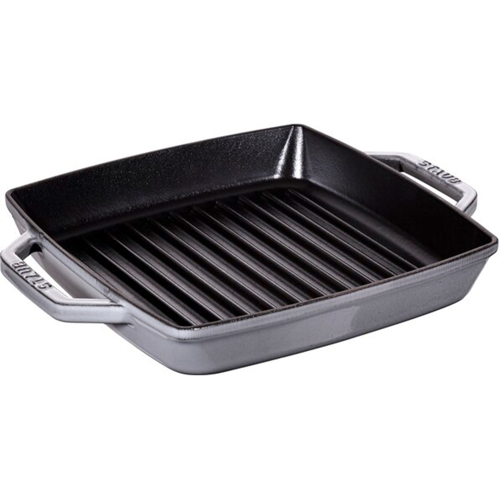 Staub Grillpande i støbejern 23 x 23 cm, grafitgrå