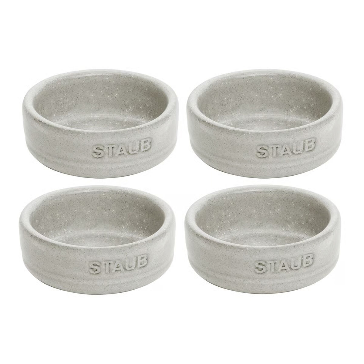 Dining Line skålset 6 cm, 4-pack, white truffle