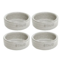 Dining Line skålset 6 cm, 4-pack, white truffle