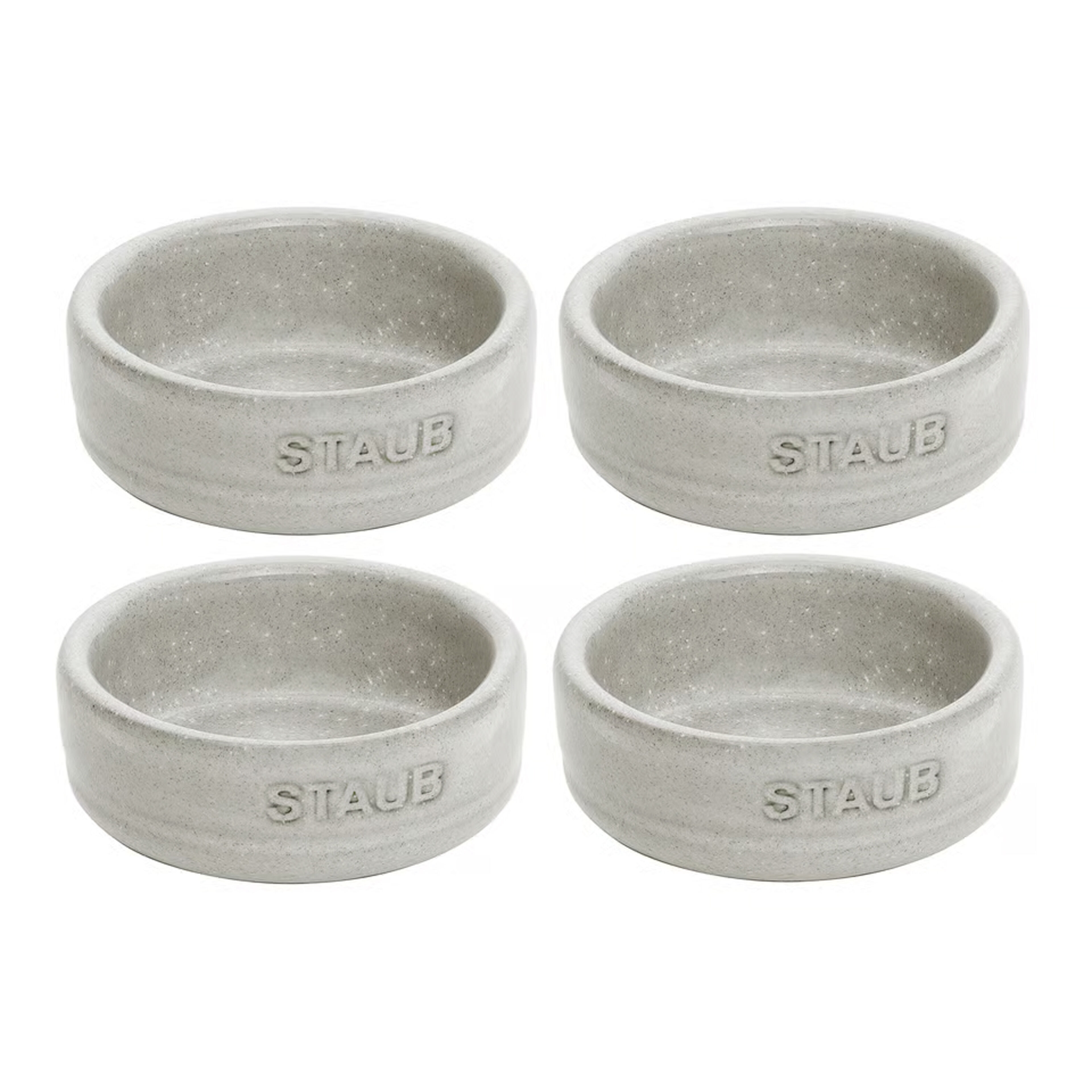 Dining Line skålset 6 cm, 4-pack, white truffle