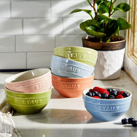 Macaron skålset i keramik 12 cm, 6 delar
