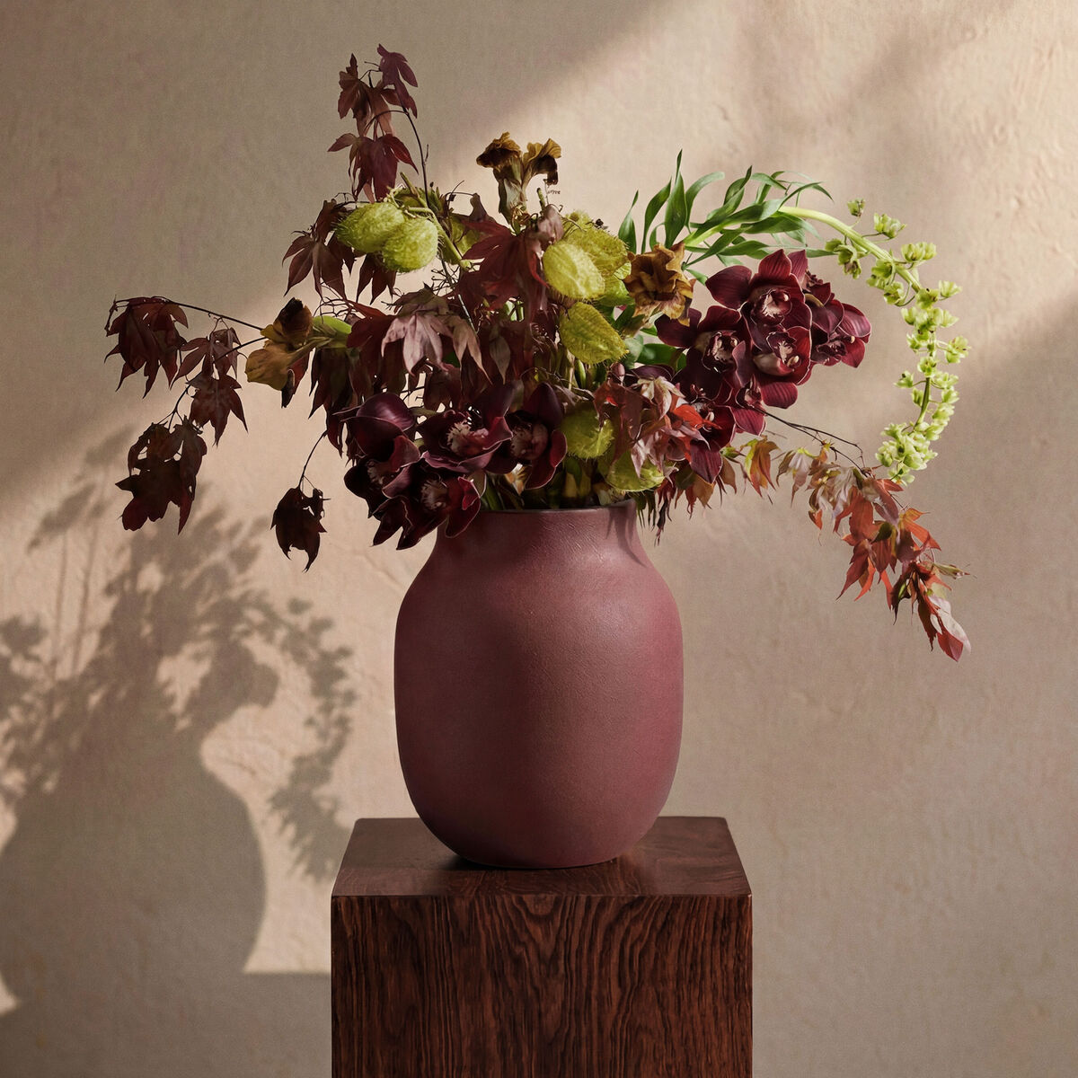 Studio Omaggio #1 vas 20 cm, bordeaux
