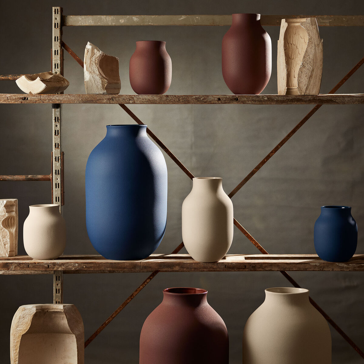 Studio Omaggio #1 vas 31 cm, bordeaux