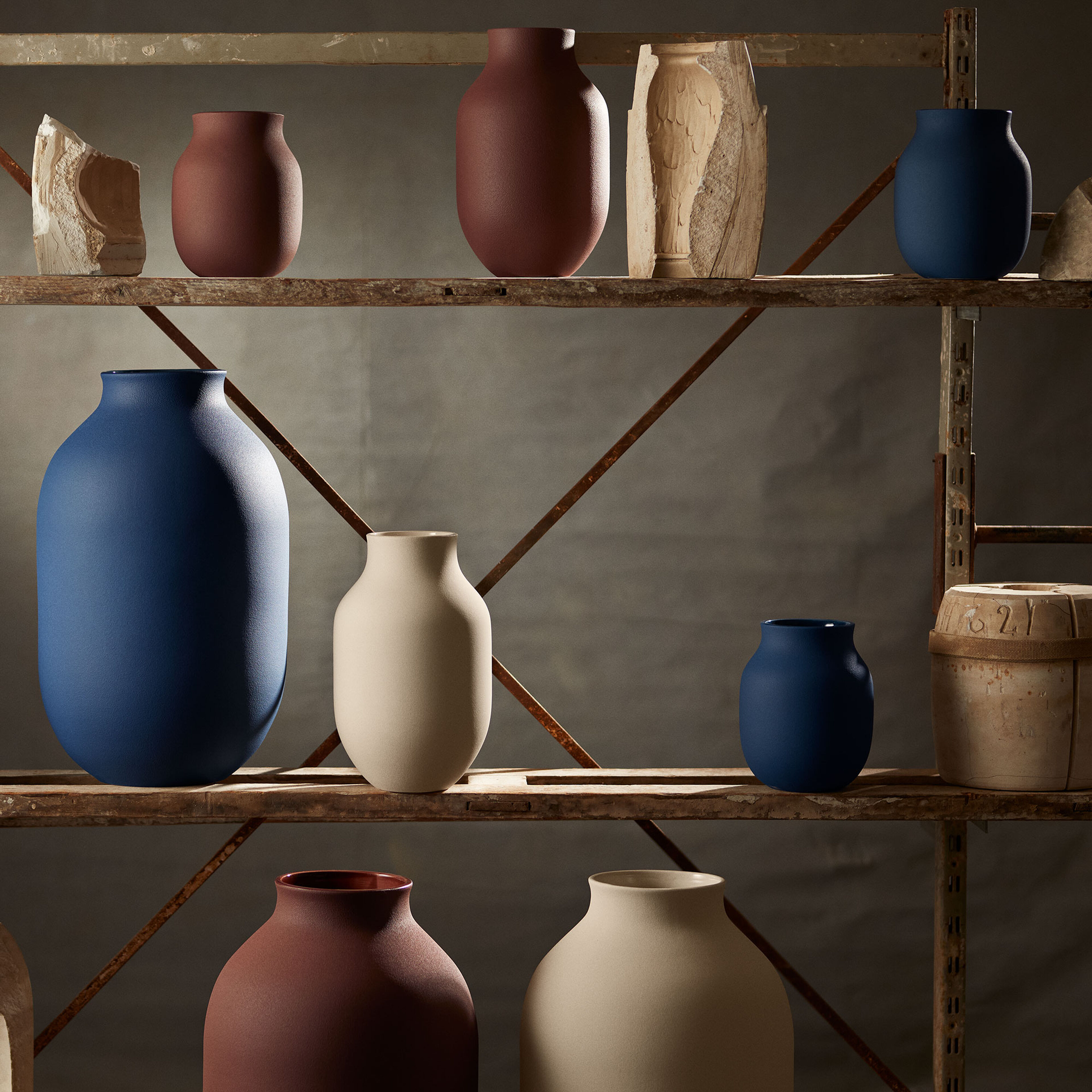 Studio Omaggio #1 vase 20 cm, blå